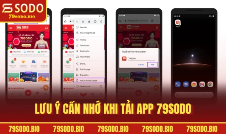 Tải App 79SODO Thế Giới Giải Trí Bất Tận Chỉ Với Một Chạm 3 Lưu ý cần nhớ khi tải app 79SODO