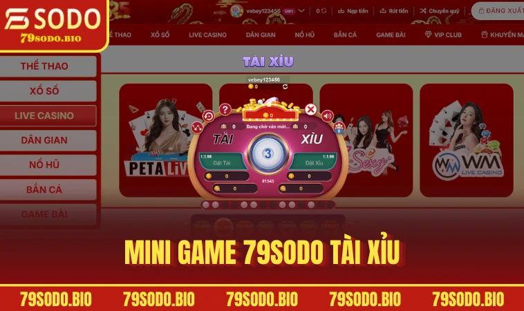 Mini Game 79SODO Thiên Đường Giải Trí Hấp Dẫn Cho Bet Thủ 2 Mini Game 79SODO Tài Xỉu