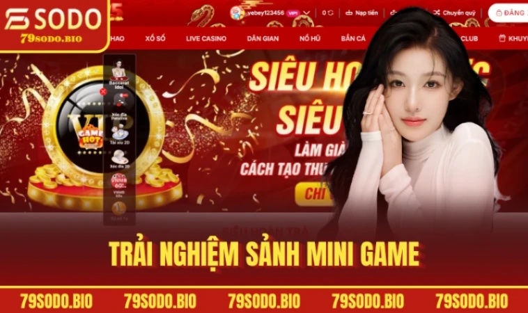 79SODO 34 Trải nghiệm sảnh Mini Game